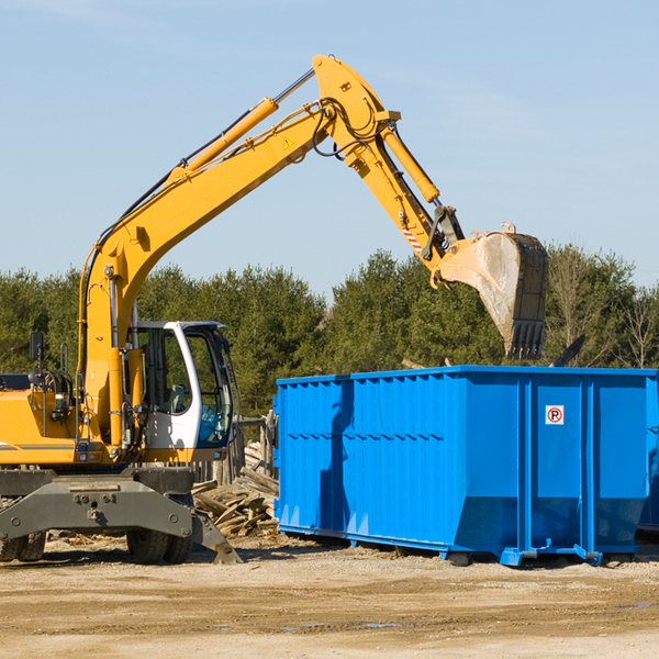 are there any restrictions on where a residential dumpster can be placed in Fenwick West Virginia